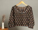 Handmade Block Print Cotton for Women ? Ethnic Floral Printed Top with Long Sleeves