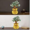 Crystal Tree Decor Natural Crystal Money Tree Ornament with Base for Good Luck, Wealth& Prosperity- Home Office Decor Sp