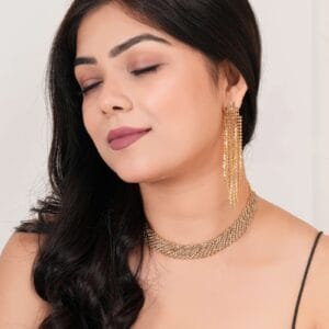 Women's Indo-Western Drop Dangles Earring With Necklace For Women Fashion Jewellery for women Artificial Earrings and Ne
