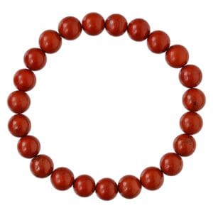 Red Jasper Bracelet for Women Men's Gifts - Protection Healing Crystal Bracelet - 8mm Gemstone Beaded Adjustable