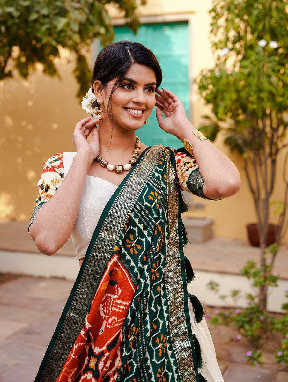 Women's Ethnic Printed Lehenga Choli Set with Patola Design Dupatta ? Festive & Cultural Wear