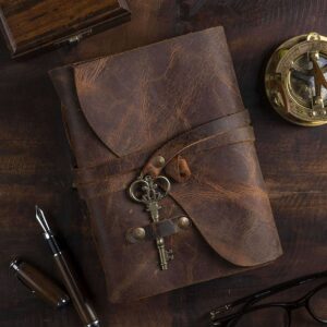 xquisite handmade leather Diary - 200 brown handmade pages
