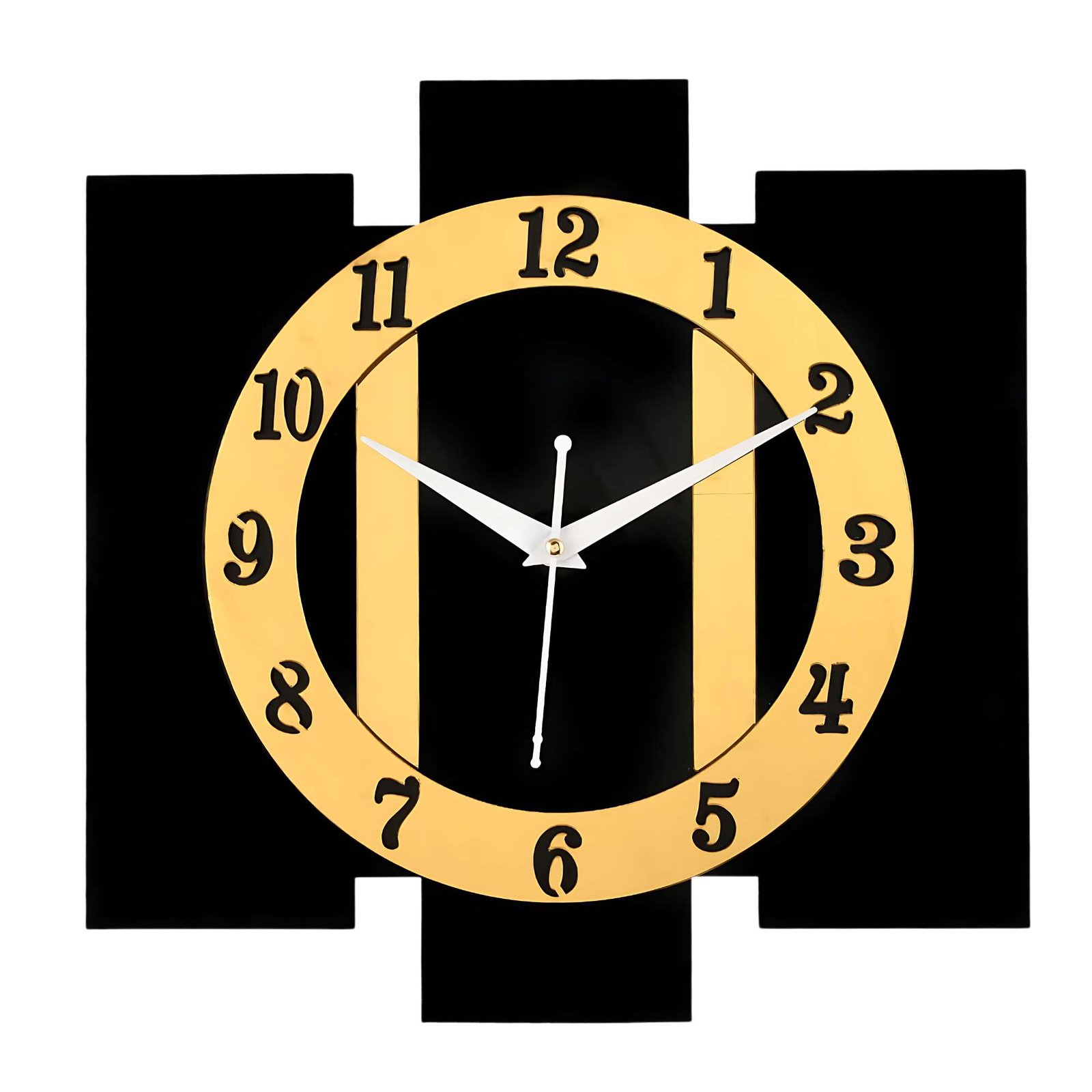 Wooden Silent Non-Ticking Wall Clock for Home Stylish Latest Designer Wall Clock for Home Living Room Bedroom Office Hal