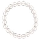 Clear Quartz Bracelet for Women Men's Gifts - Protection Healing Crystal Bracelet - 8mm Gemstone Beaded Adjustable