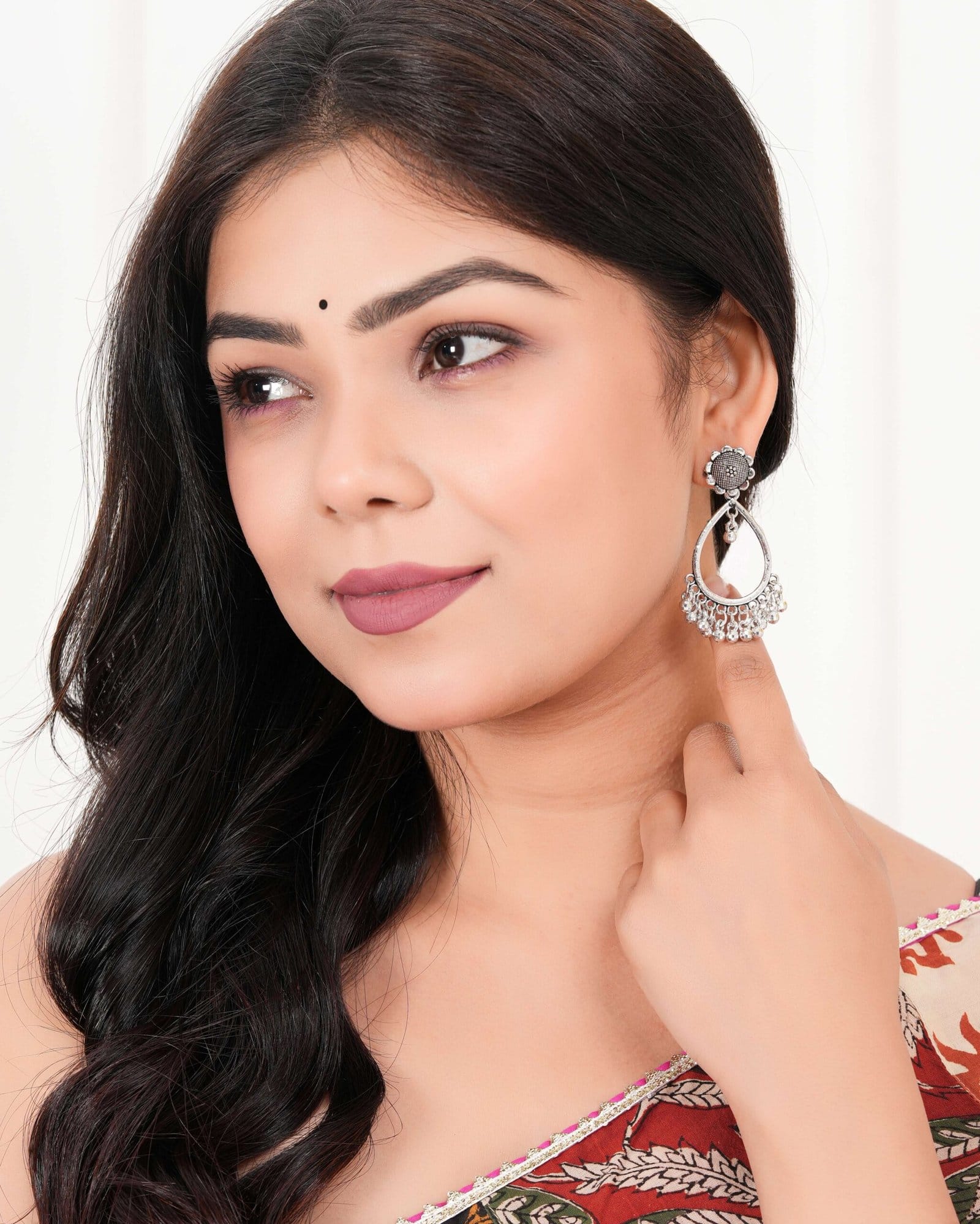Earrings for Women Traditional Silver AZ838-OXidised Jhumka Set | German Silver Chand Baliyan & Jhumkas Earrings | Birth