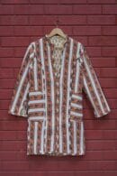 Womens Multti Color Velvet Embroidered Jacket with Floral Design