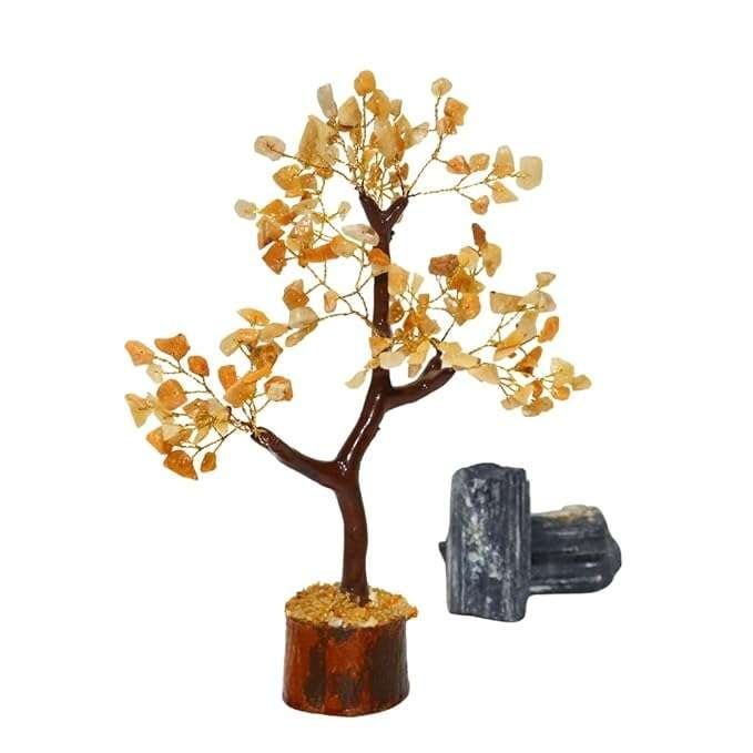 Crystal Tree Good Luck Showpiece for Home Decor Items Crystals Gemstones Bonsai Money Tree for Good Luck, Decoration Gif