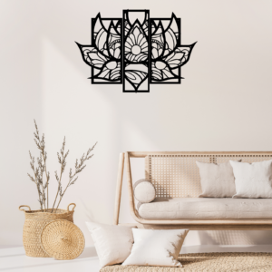 Flower Mandala Wall Art Ideal for living rooms