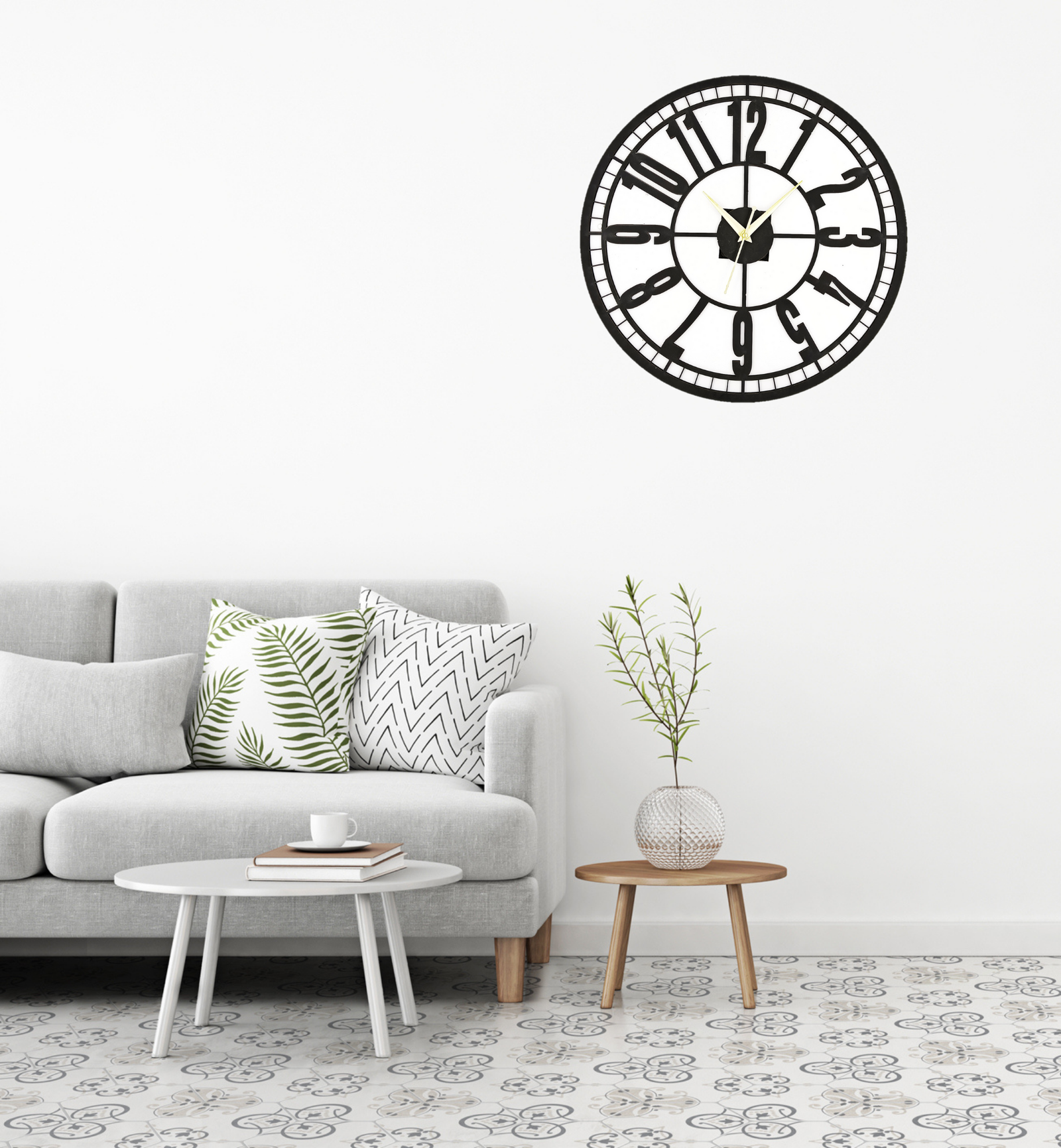 Wooden Silent Non-Ticking Wall Clock for Home Stylish Latest Designer Wall Clock for Home Living Room Bedroom Office Hal