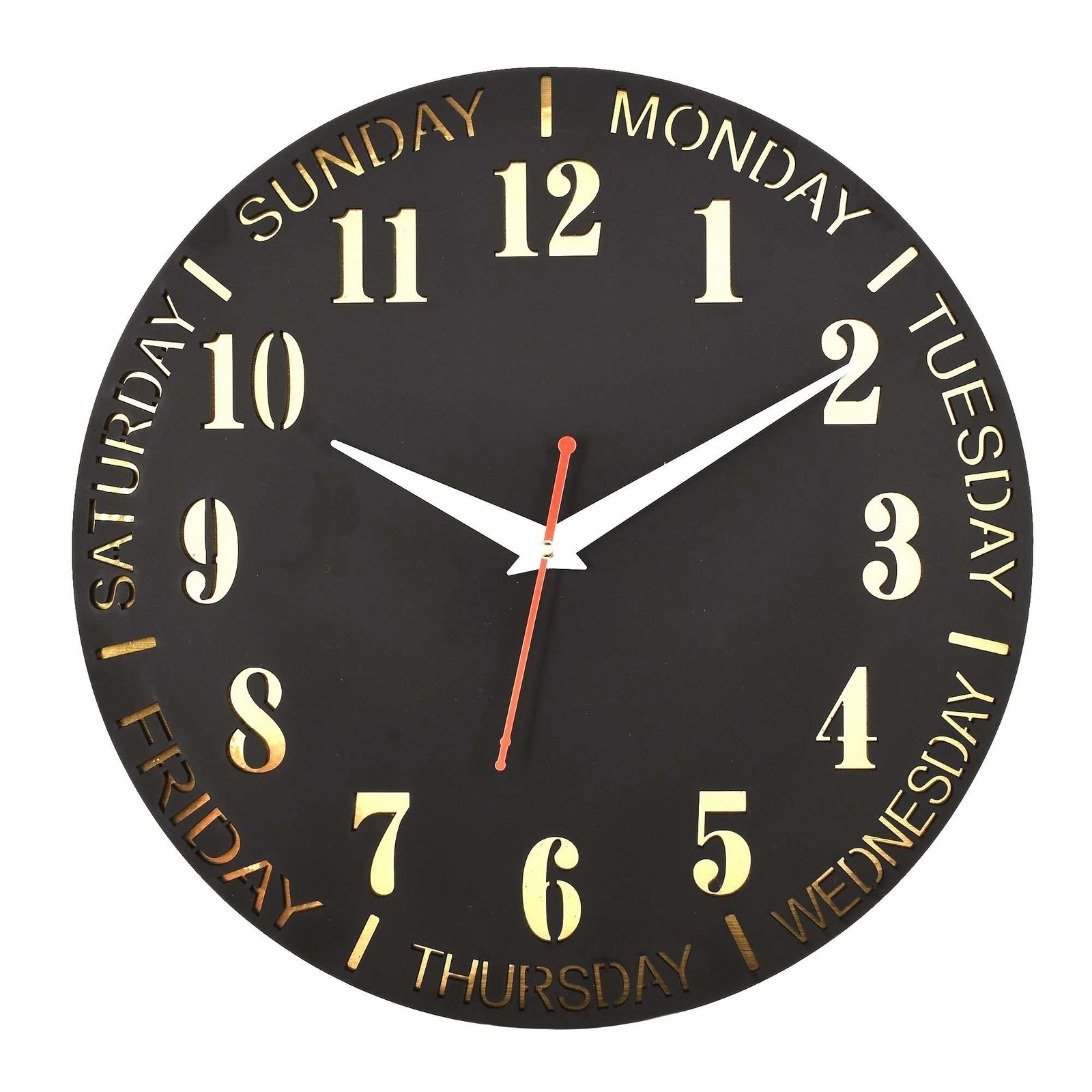 Wooden Silent Non-Ticking Wall Clock for Home Stylish Latest Designer Wall Clock for Home Living Room Bedroom Office Hal