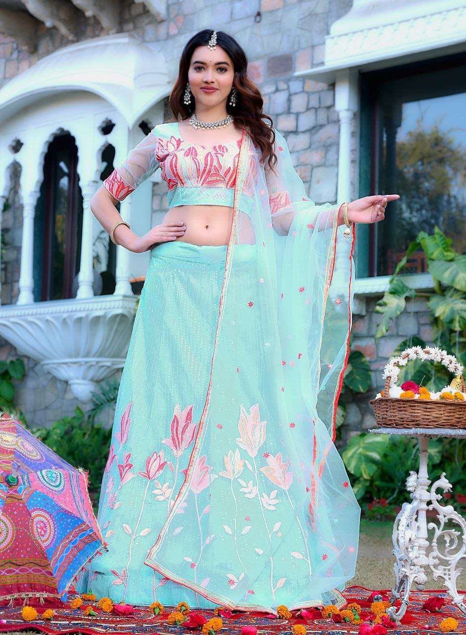 Women's Tussar Silk Patola Printed Lehenga Set with Dupatta - Stitched with Can Can Flair - Image 14