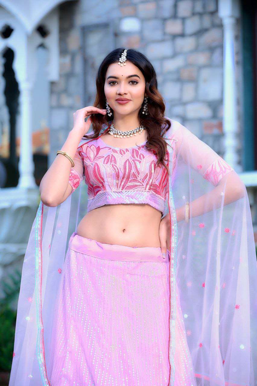 Women's Tussar Silk Patola Printed Lehenga Set with Dupatta - Stitched with Can Can Flair - Image 2