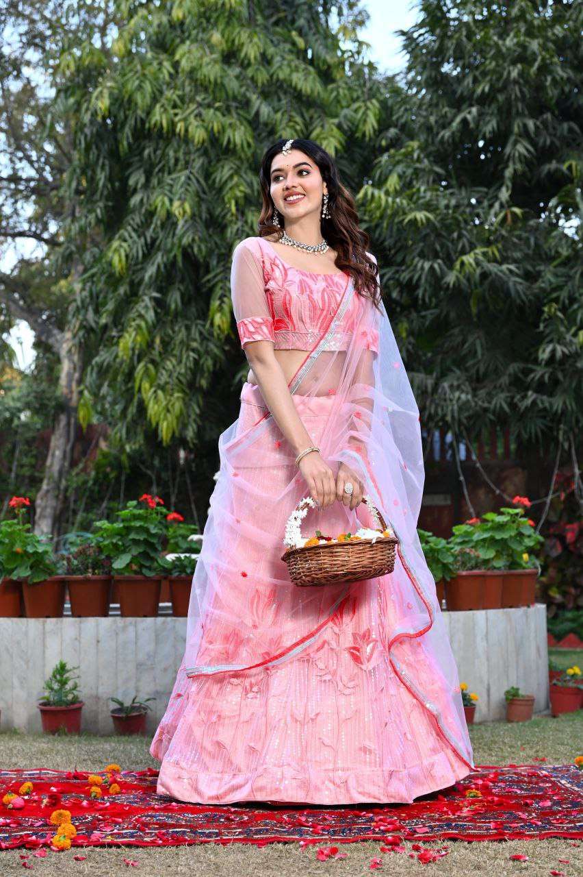 Women's Tussar Silk Patola Printed Lehenga Set with Dupatta - Stitched with Can Can Flair - Image 7
