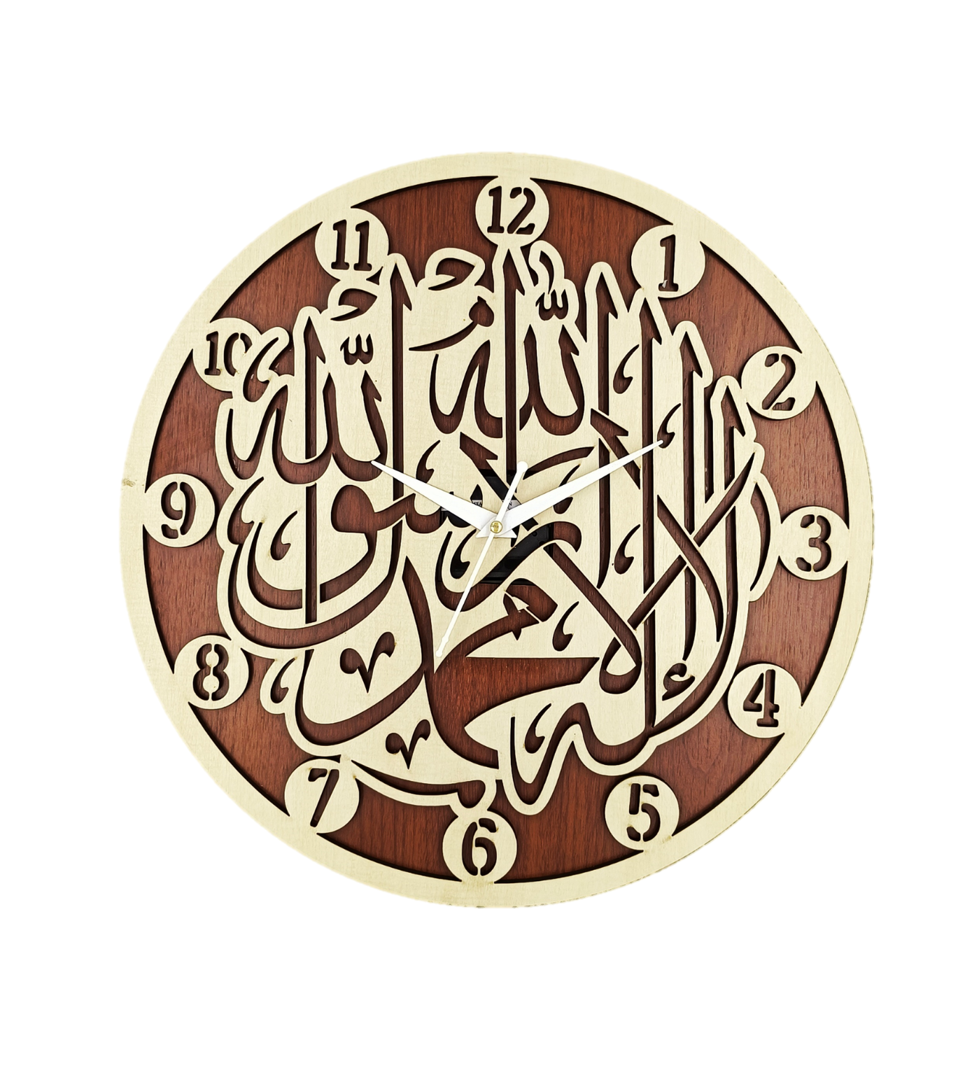 Wooden Silent Non-Ticking Wall Clock for Home Stylish Latest Designer Wall Clock for Home Living Room Bedroom Office Hal