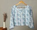 Handmade Block Print Cotton for Women ? Ethnic Floral Printed Top with Long Sleeves