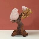 Resin Handcrafted Birds Couple On Tree Showpiece Bird Statue For Home Dcor Living Room Bedroom Table Top Antique Garden