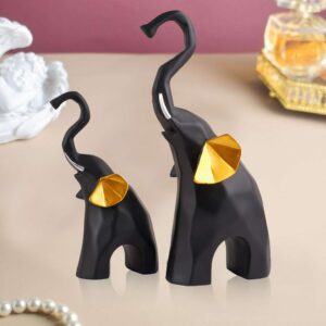 Polyresin Elephant Showpiece Statue and Artifacts for Home Decor, Living Room, Table Decoration for Gifting, Interiors a